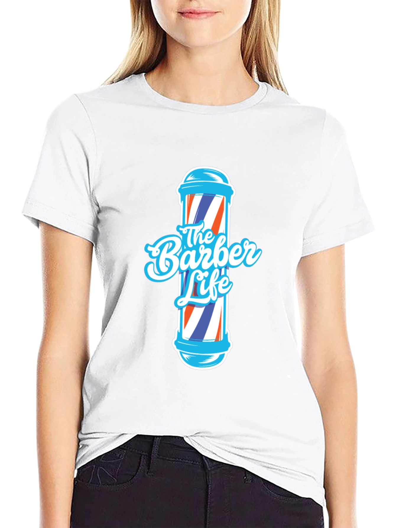 The Barber Life T-Shirt - Cool Barber Pole Design