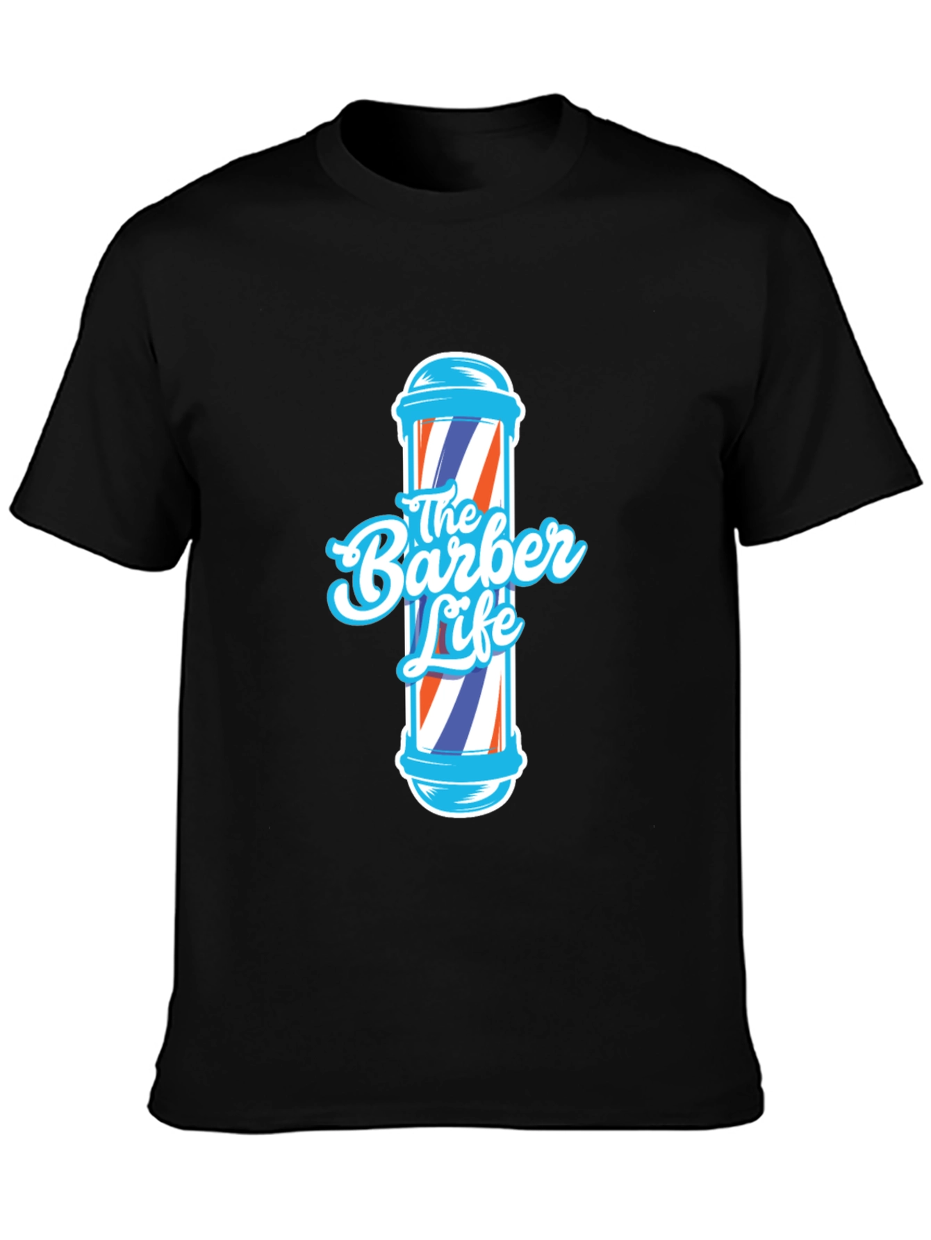 The Barber Life T-Shirt - Cool Barber Pole Design