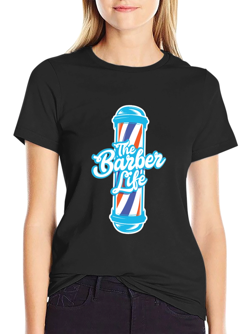 The Barber Life T-Shirt - Cool Barber Pole Design