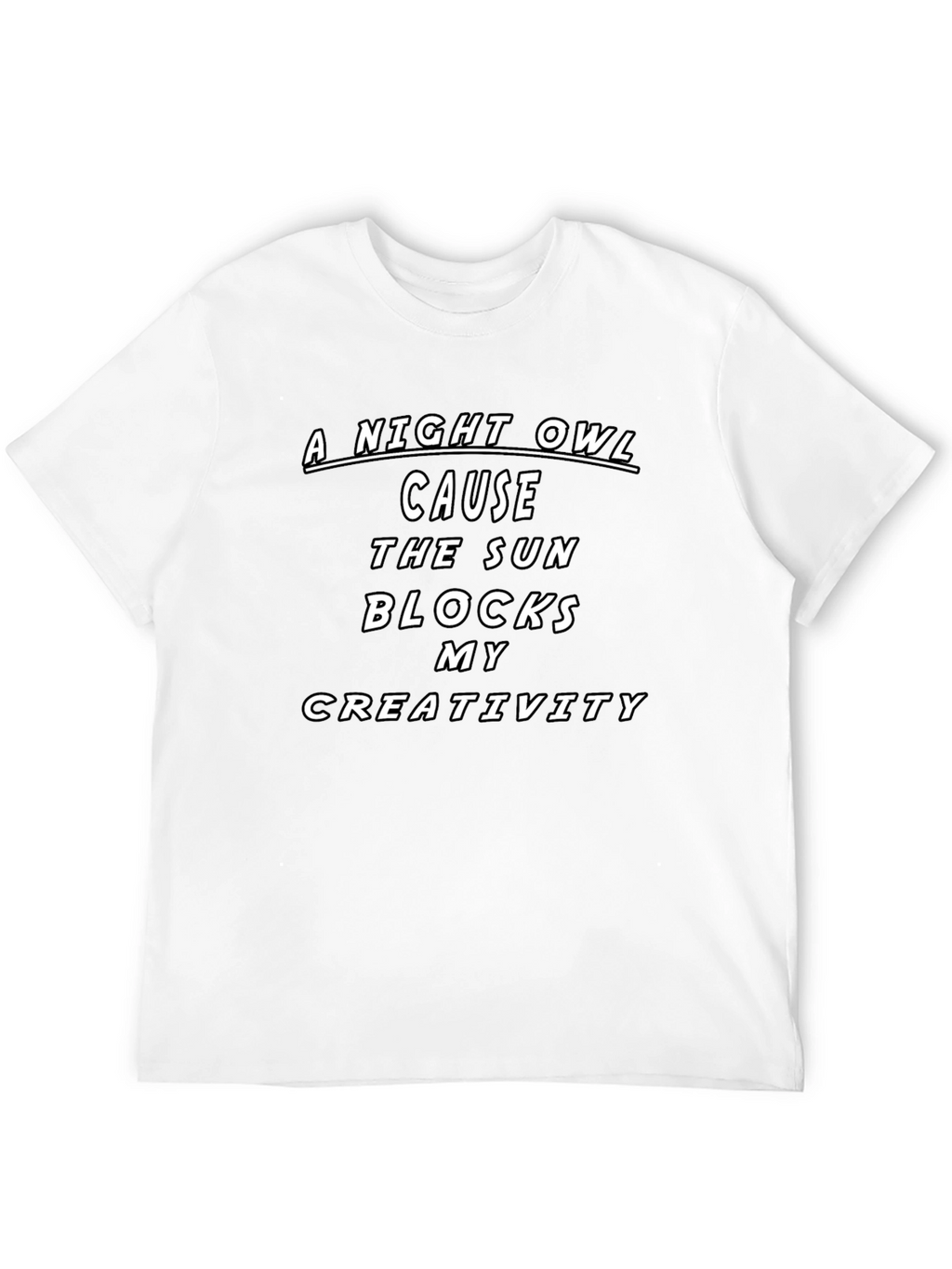 Night Owl Creativity Graphic T-Shirt