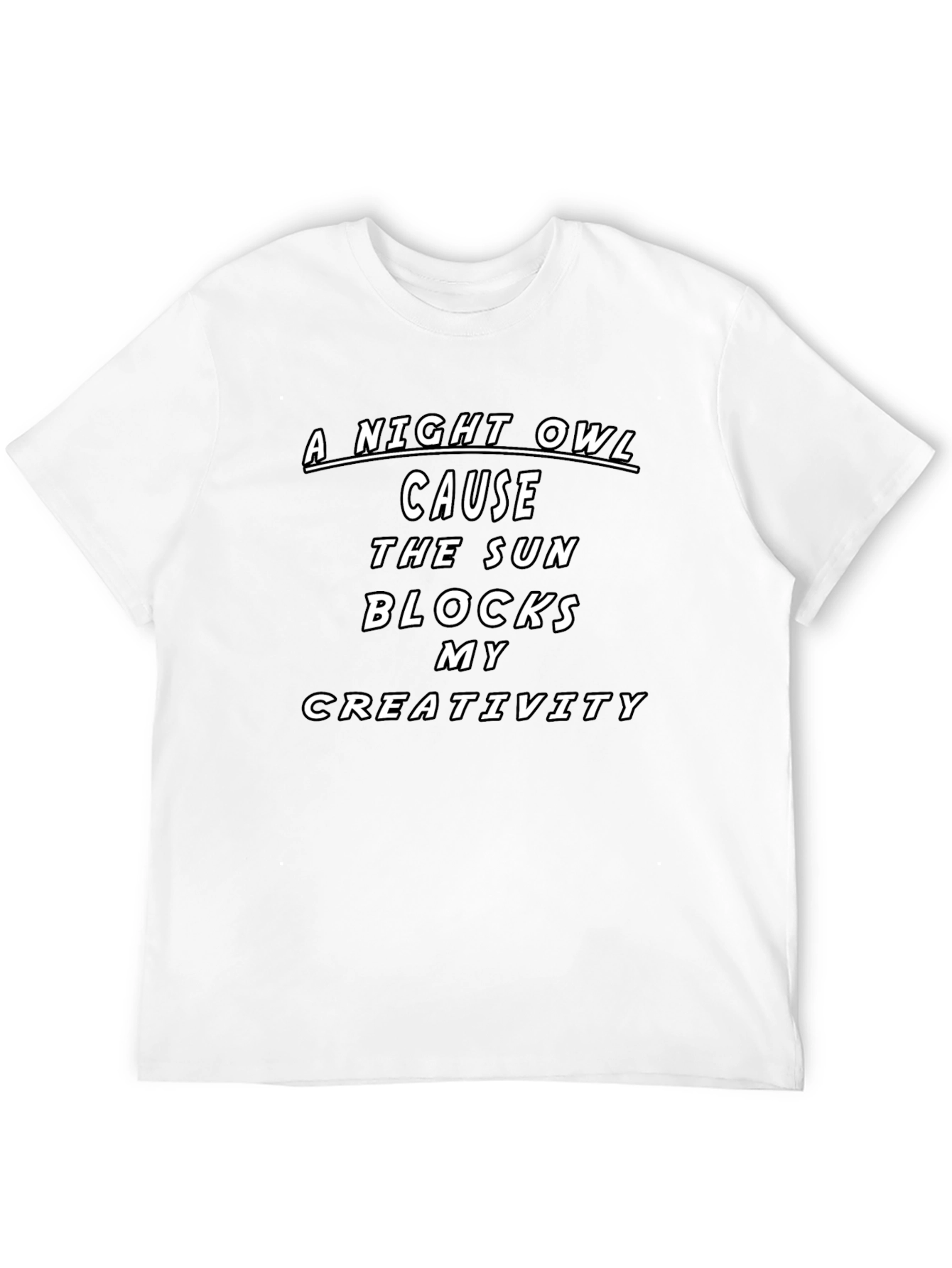 Night Owl Creativity Graphic T-Shirt
