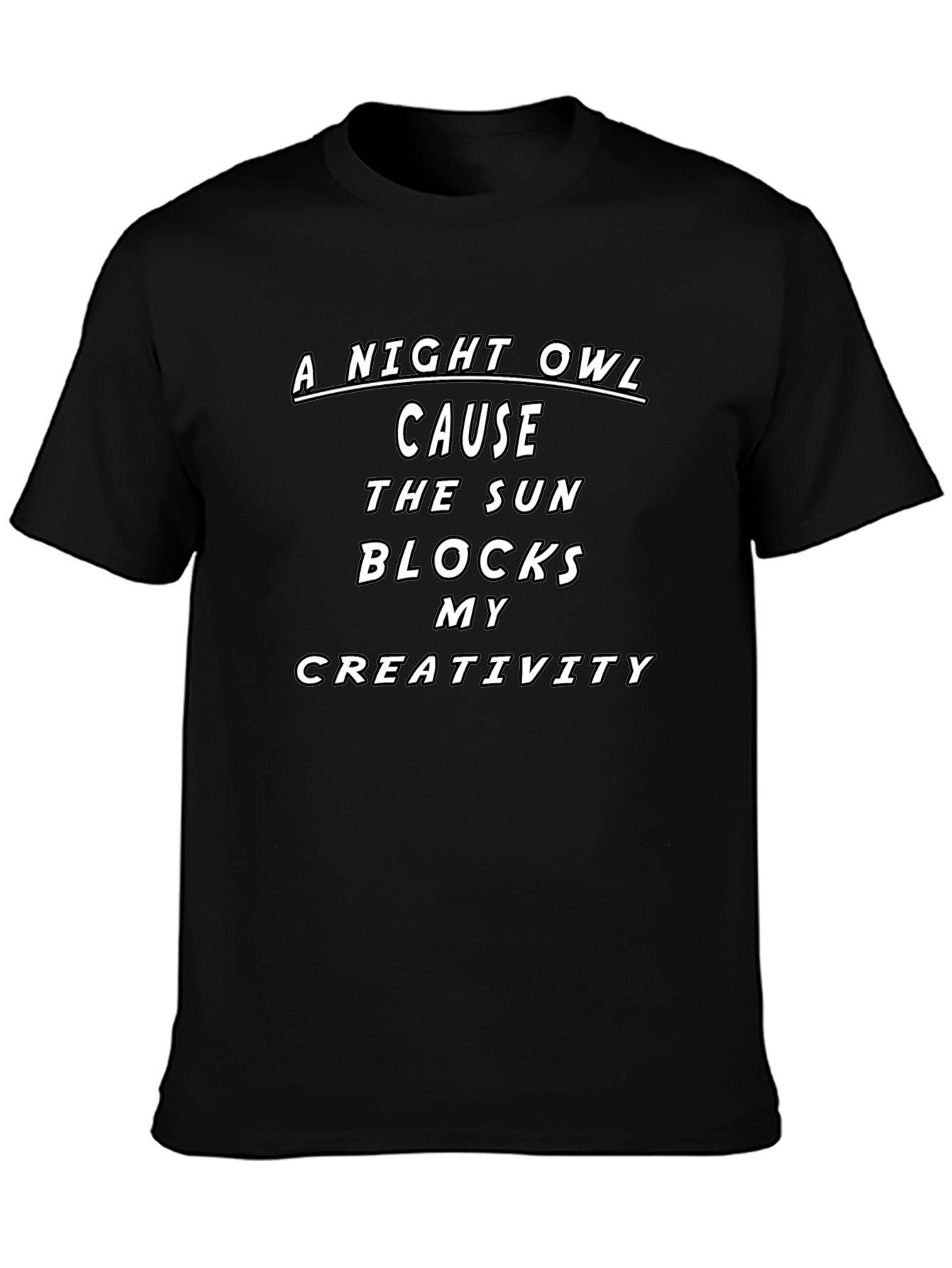 Night Owl Creativity Graphic T-Shirt