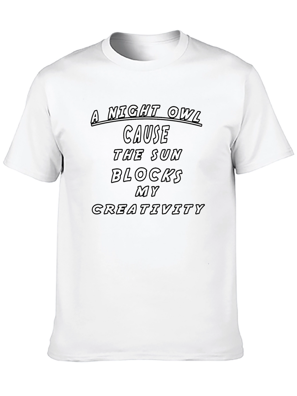 Night Owl Creativity Graphic T-Shirt
