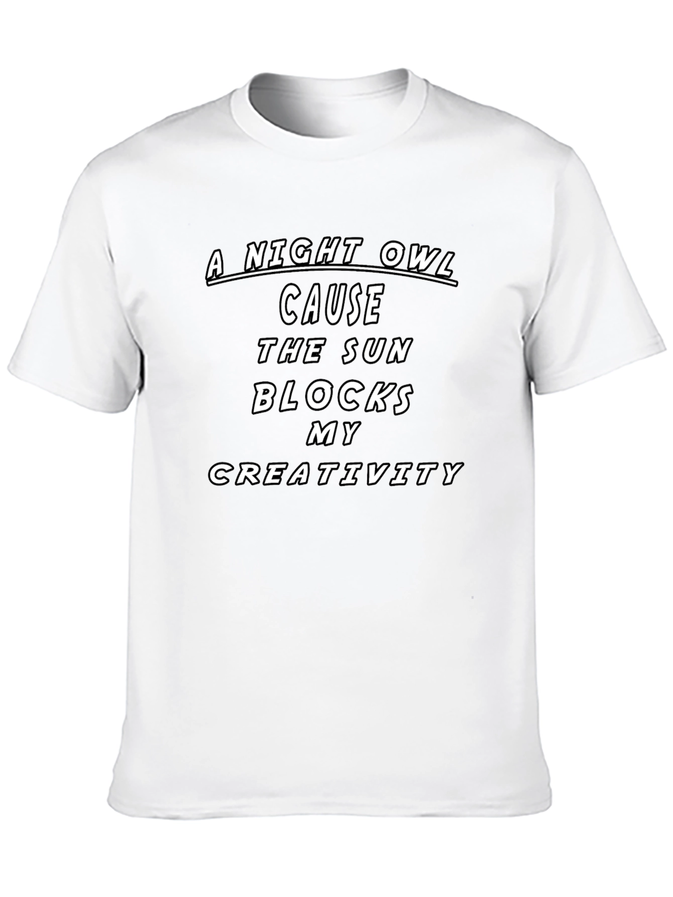 Night Owl Creativity Graphic T-Shirt
