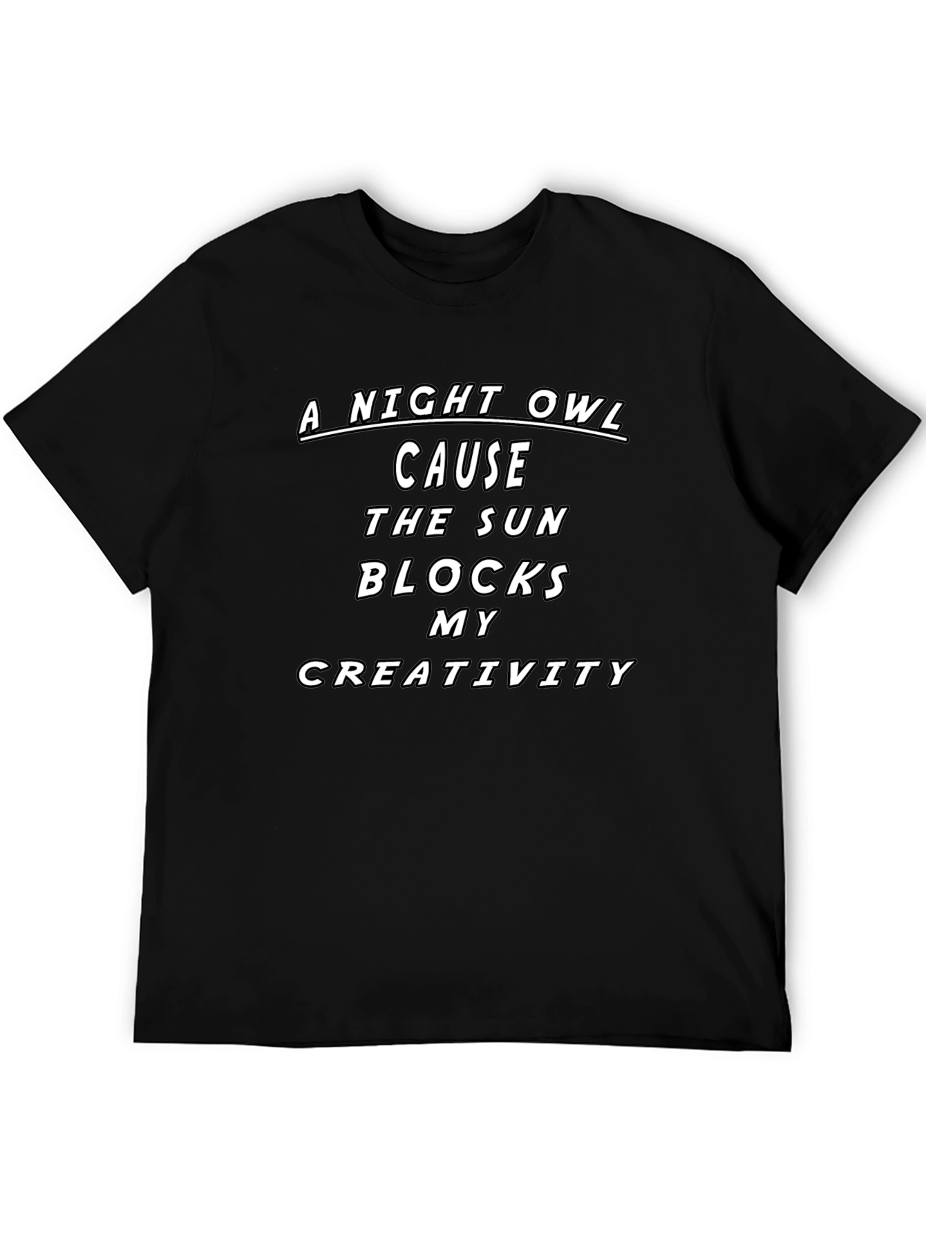Night Owl Creativity Graphic T-Shirt