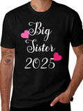 Big Sister 2025 Pregnancy Announcement T-Shirt