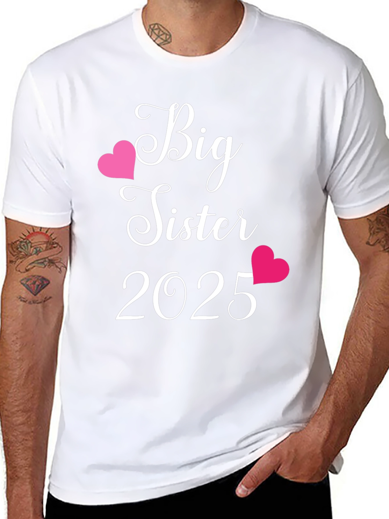 Big Sister 2025 Pregnancy Announcement T-Shirt