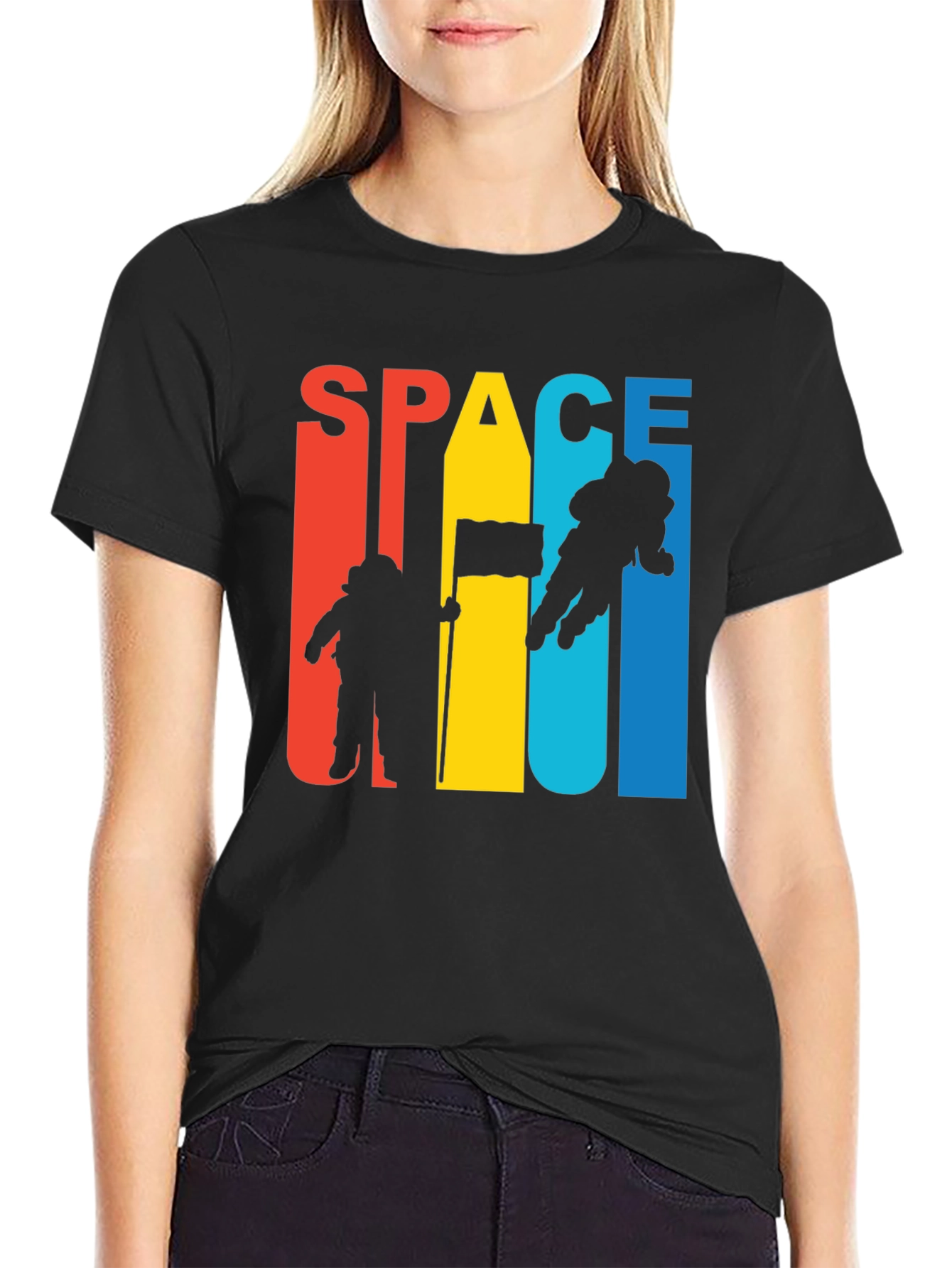 Space T-Shirt Retro Astronaut Design