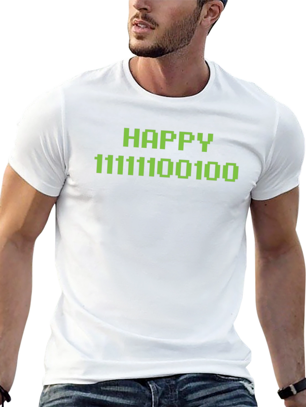 Happy Binary Code T-Shirt - Geek Tee