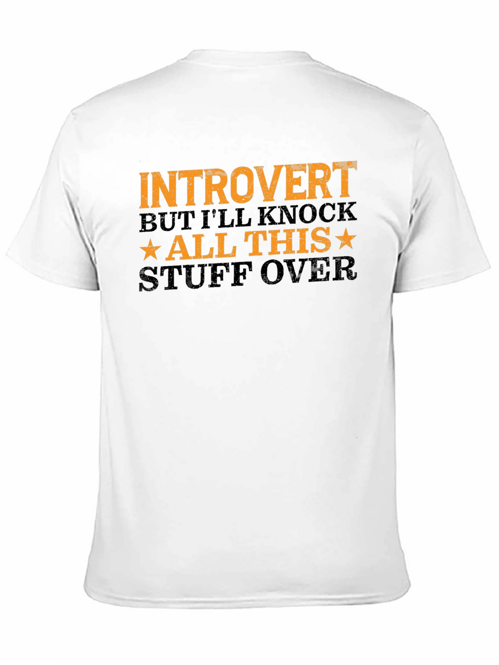 Introvert Graphic Tee - Black Cotton T-Shirt