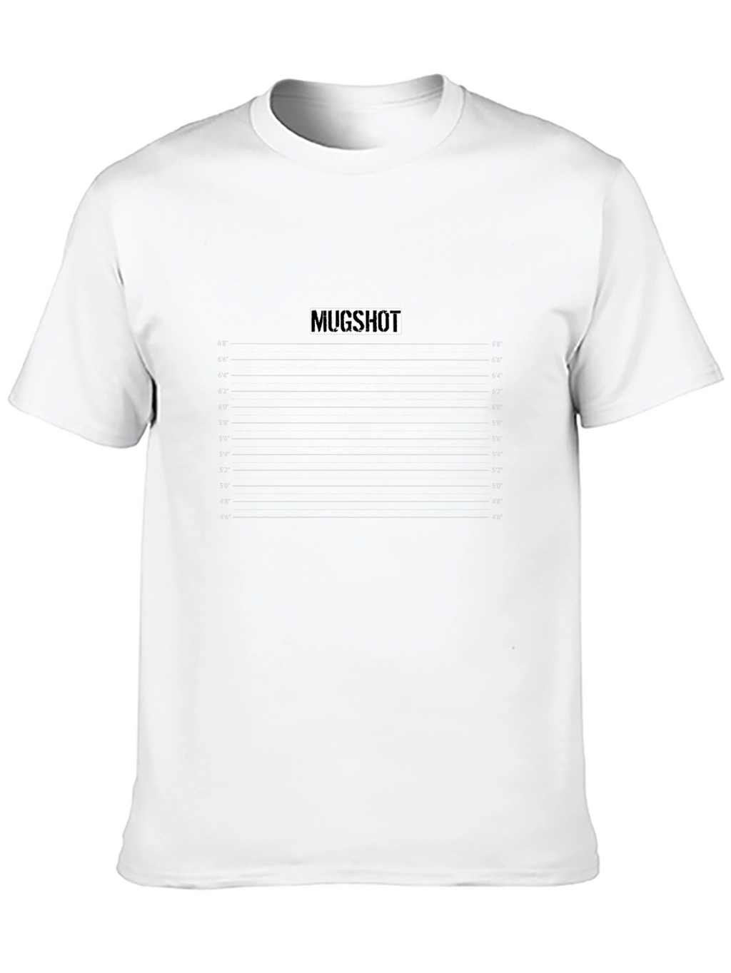 Mugshot Height Chart Graphic Tee