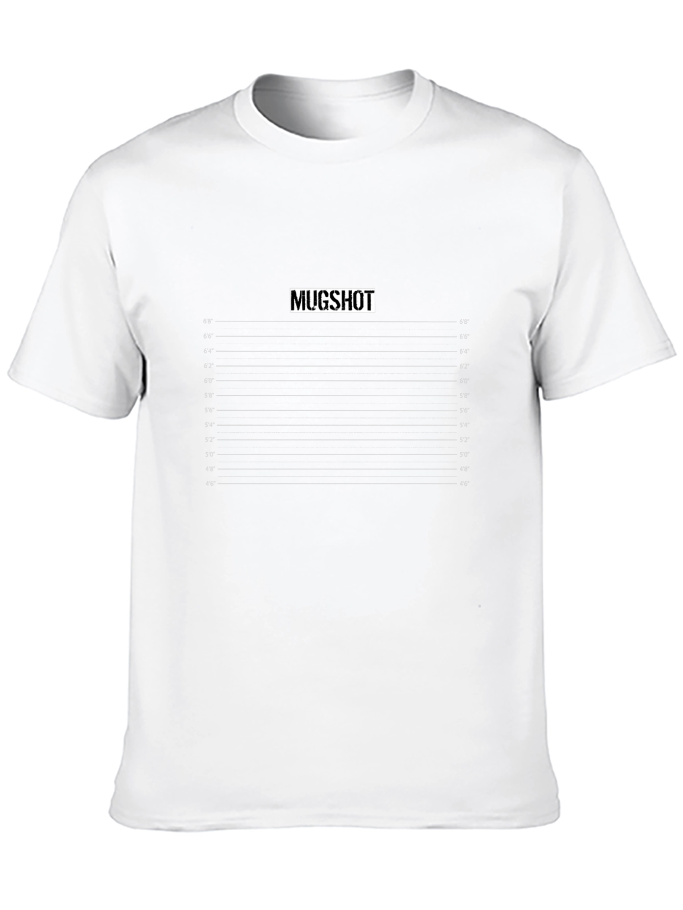 Mugshot Height Chart Graphic Tee