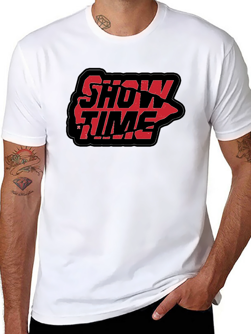 Showtime Graphic T-Shirt - Black Cotton Tee