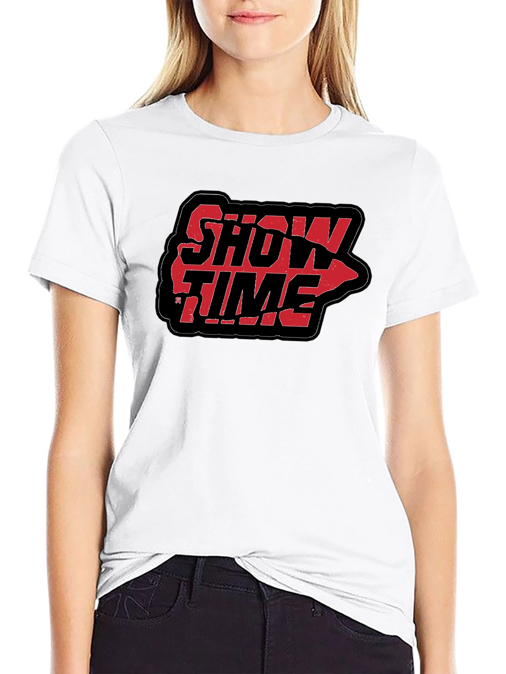 Showtime Graphic T-Shirt - Black Cotton Tee