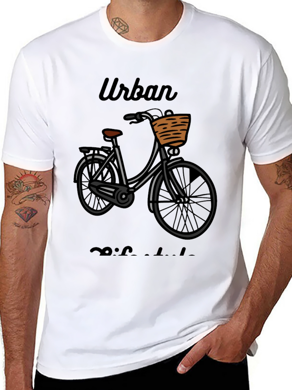 Urban Bicycle Graphic T-Shirt