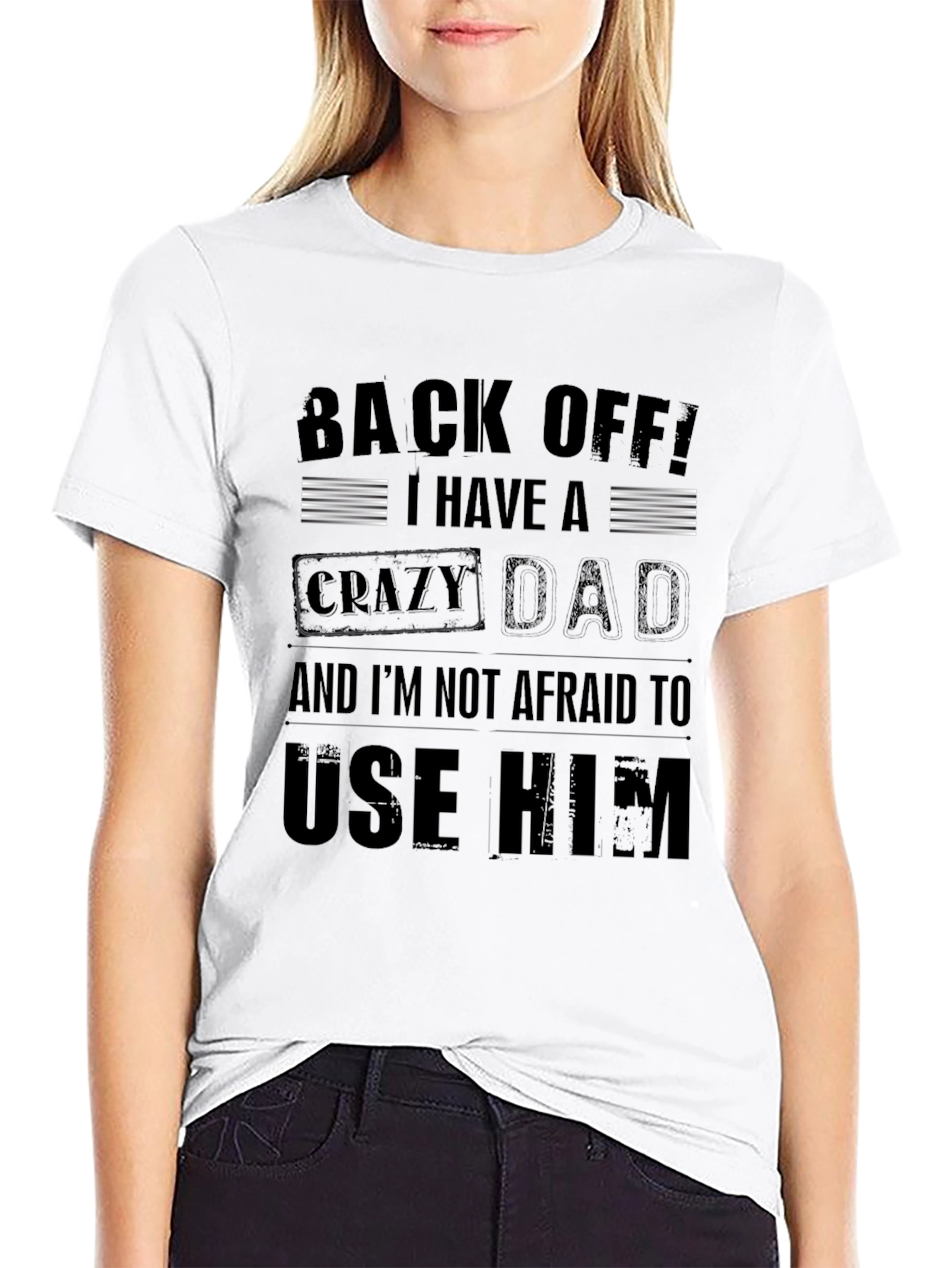 Crazy Dad Graphic Tee - Novelty Mens T-Shirt