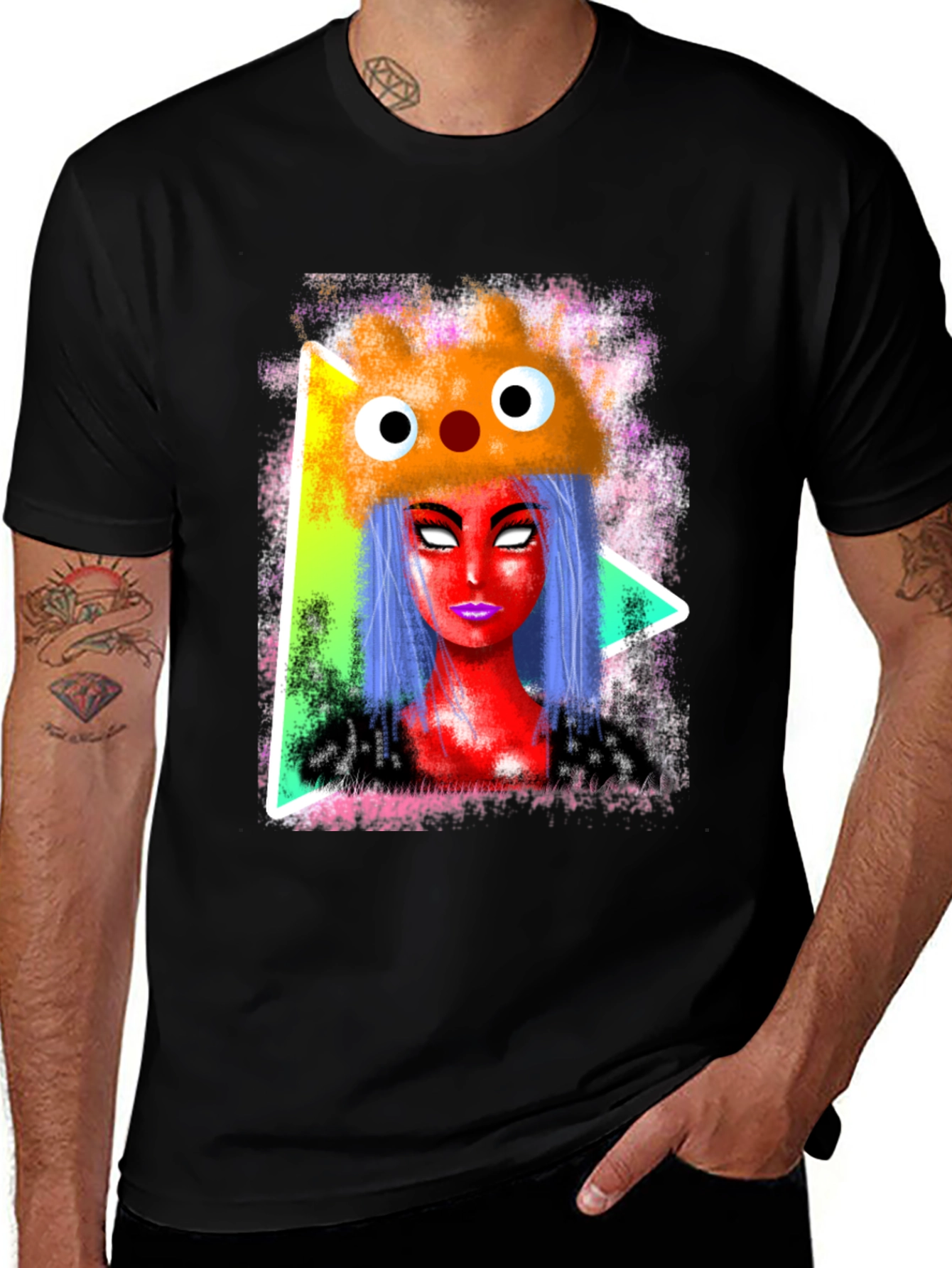 Funky Graphic Tee - Cartoon Character