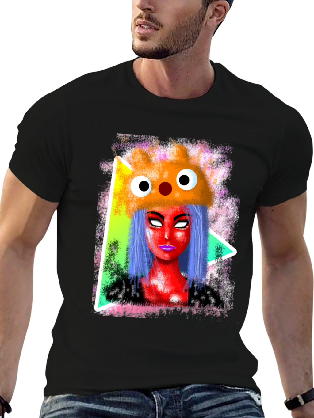 Funky Graphic Tee - Cartoon Character