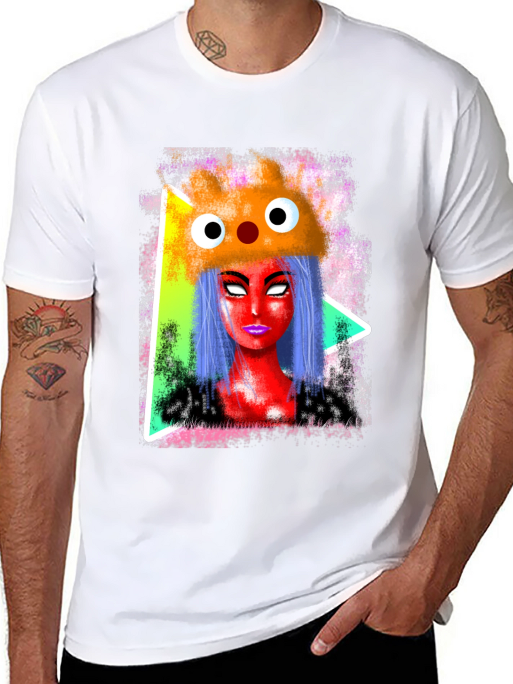 Funky Graphic Tee - Cartoon Character