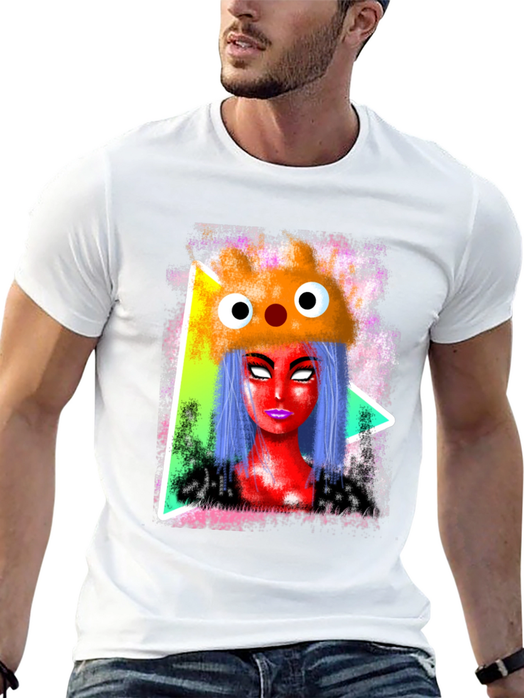 Funky Graphic Tee - Cartoon Character