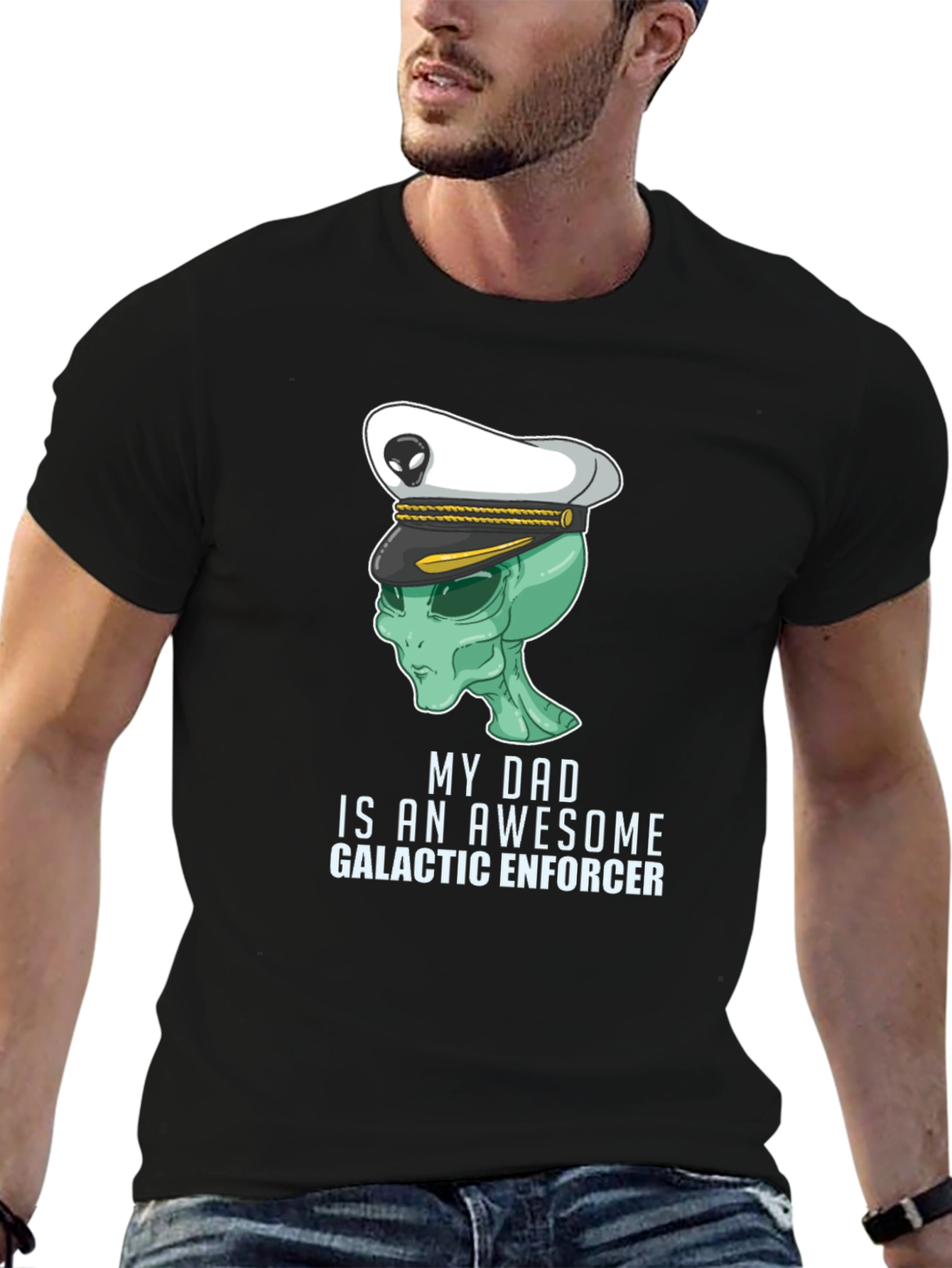 Awesome Dad Alien Galactic Enforcer T-Shirt