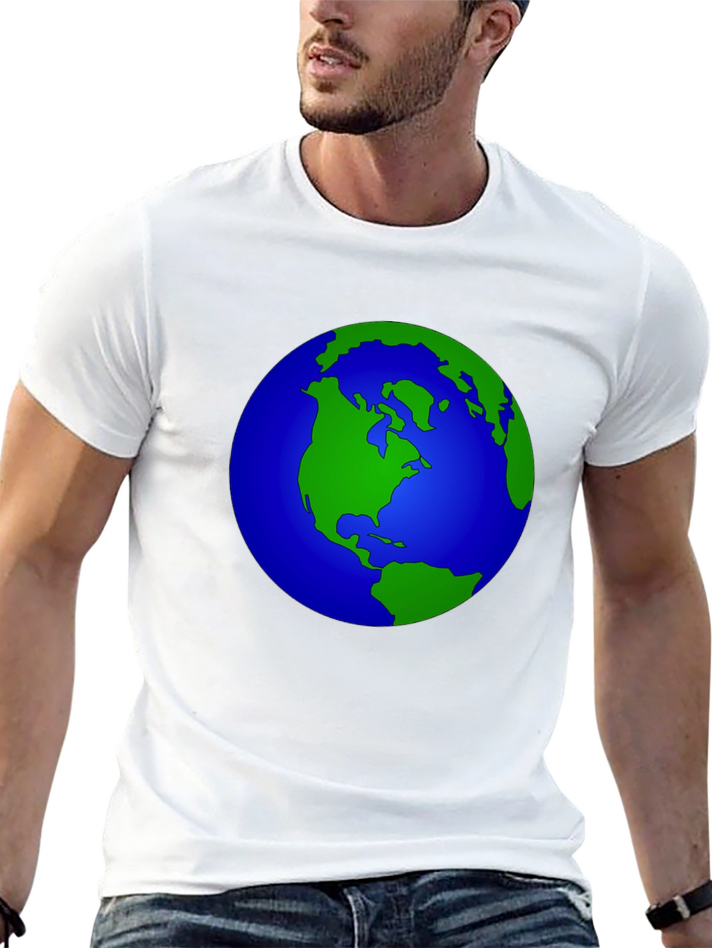 Earth Graphic T-Shirt - Black