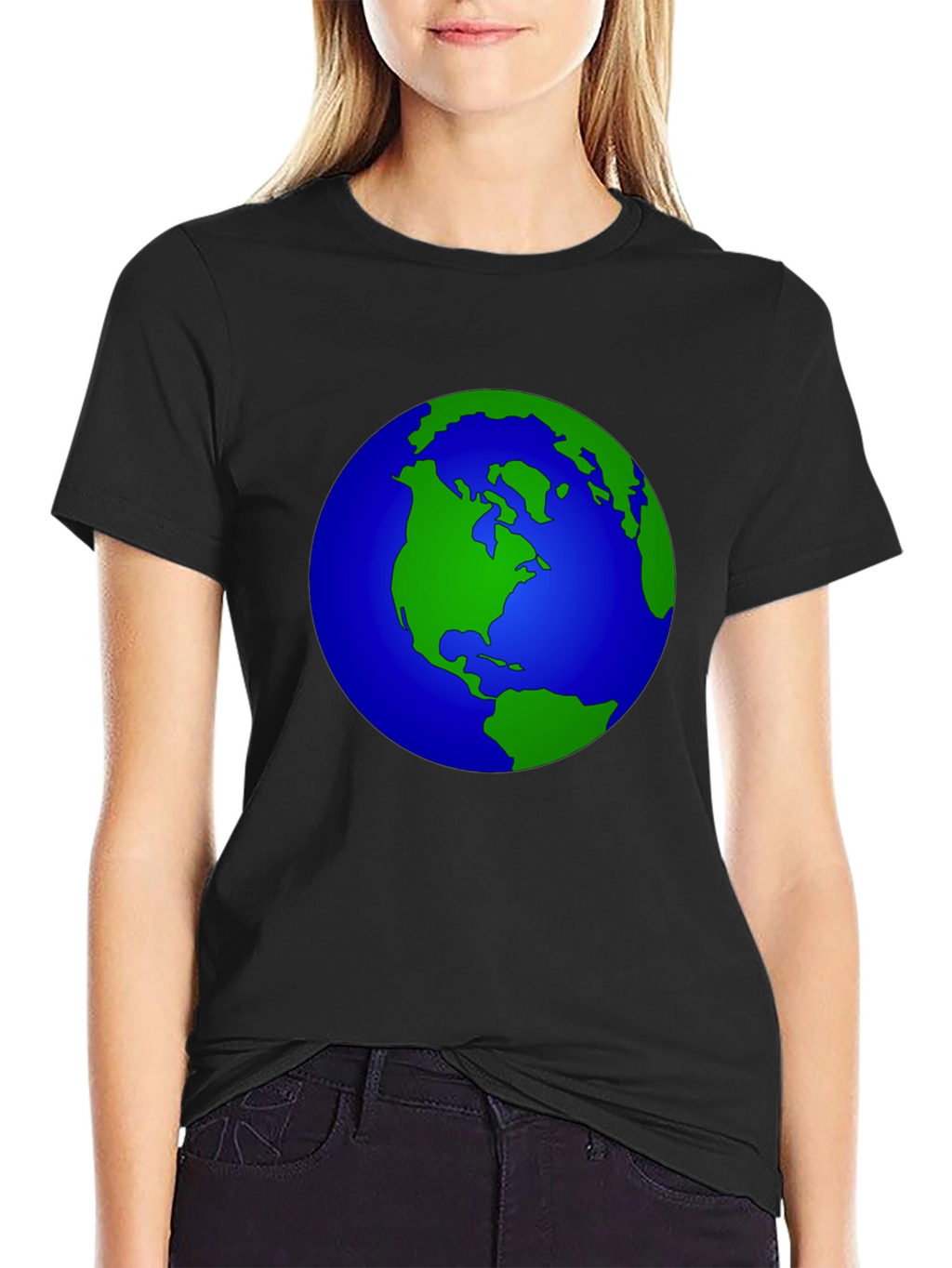 Earth Graphic T-Shirt - Black