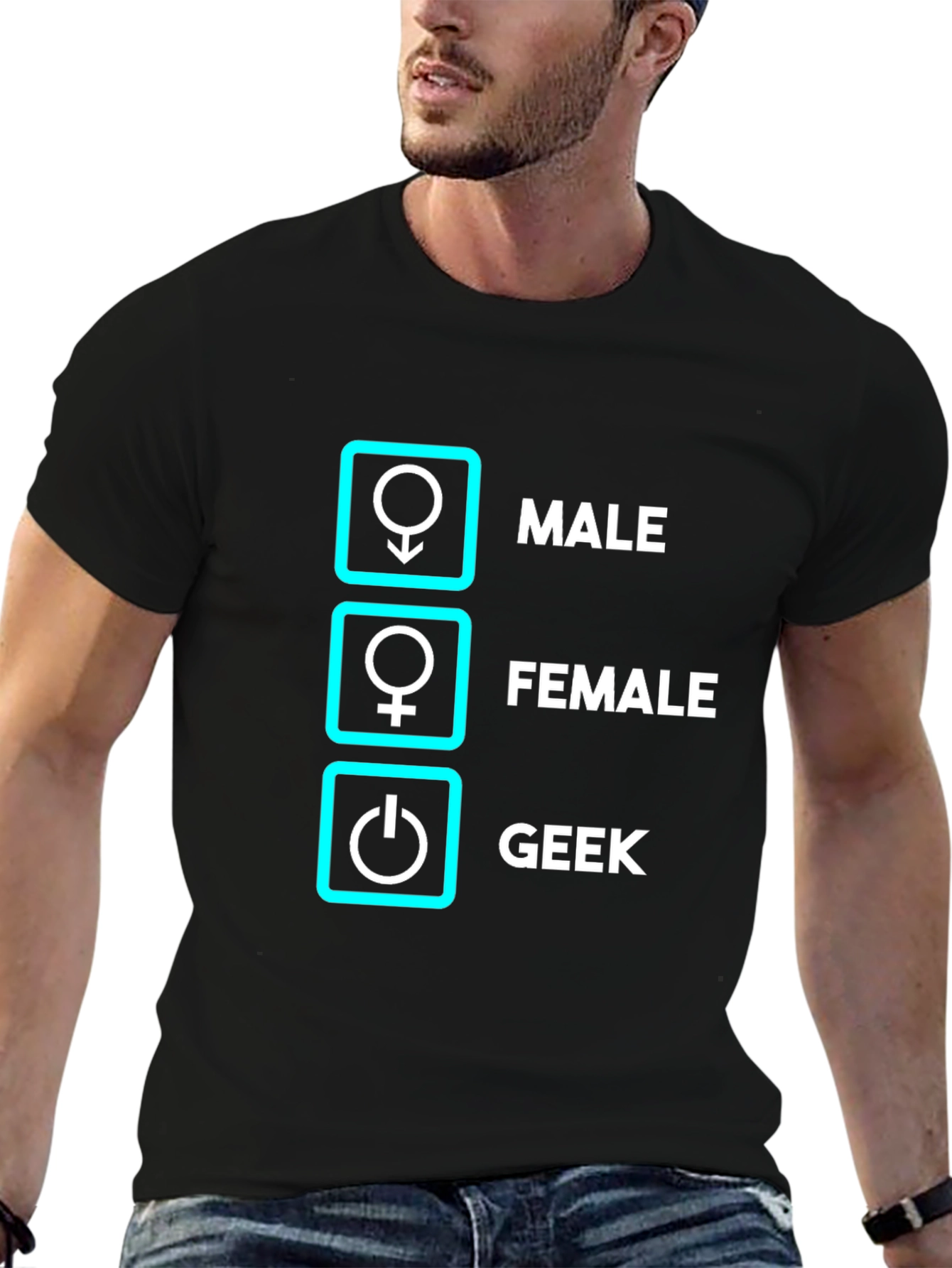 Geek Male Female T-Shirt Funny Nerd Shirt