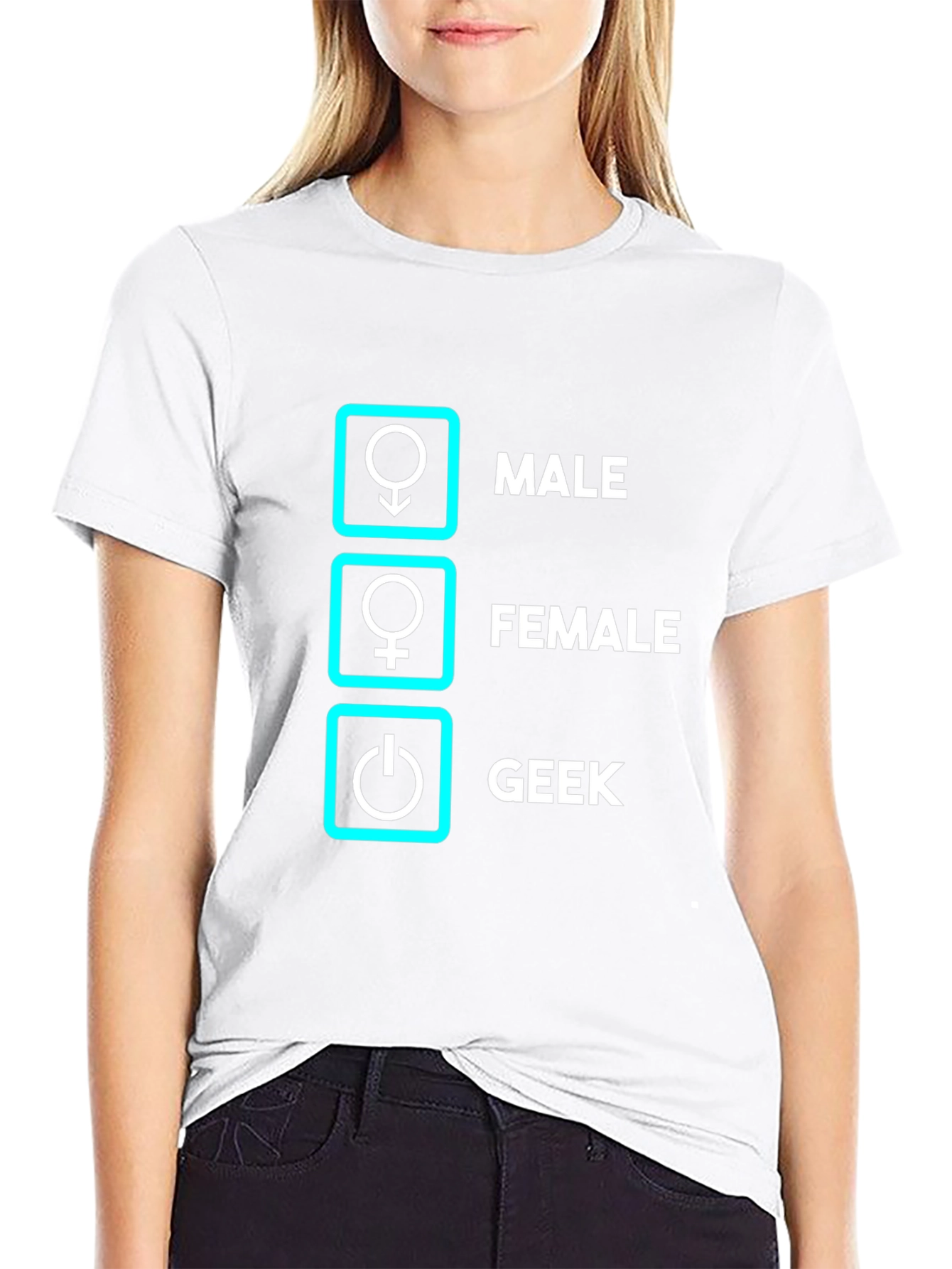 Geek Male Female T-Shirt Funny Nerd Shirt