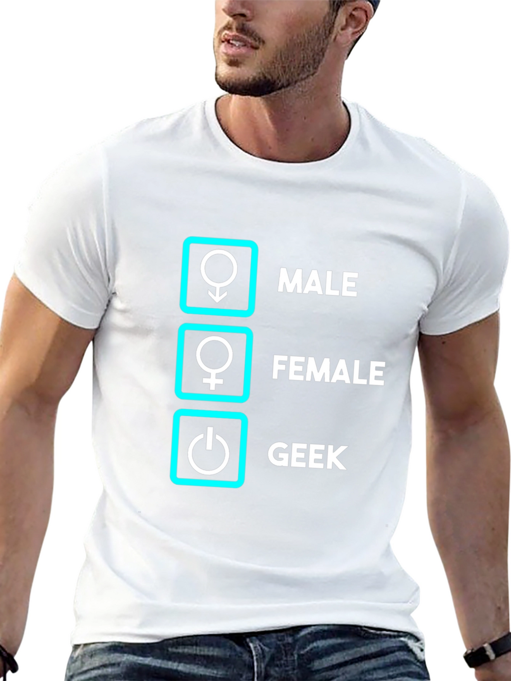 Geek Male Female T-Shirt Funny Nerd Shirt