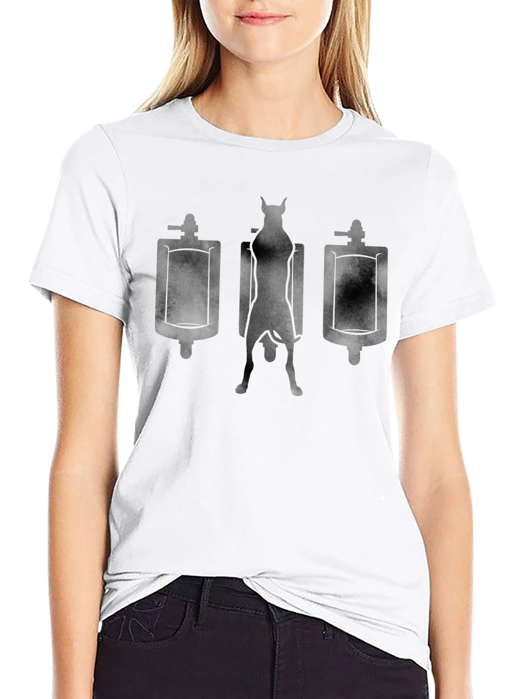 Funny Dog Urinal T-Shirt