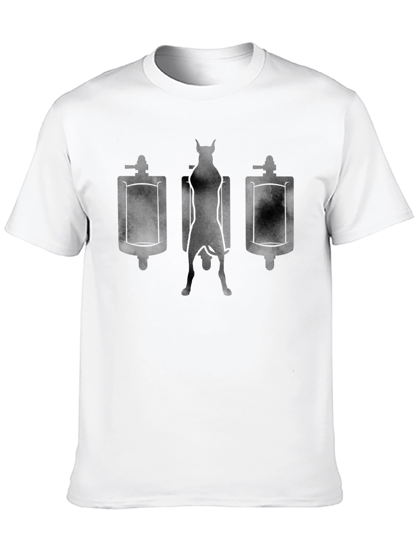 Funny Dog Urinal T-Shirt