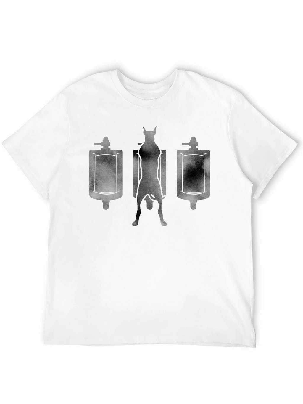 Funny Dog Urinal T-Shirt