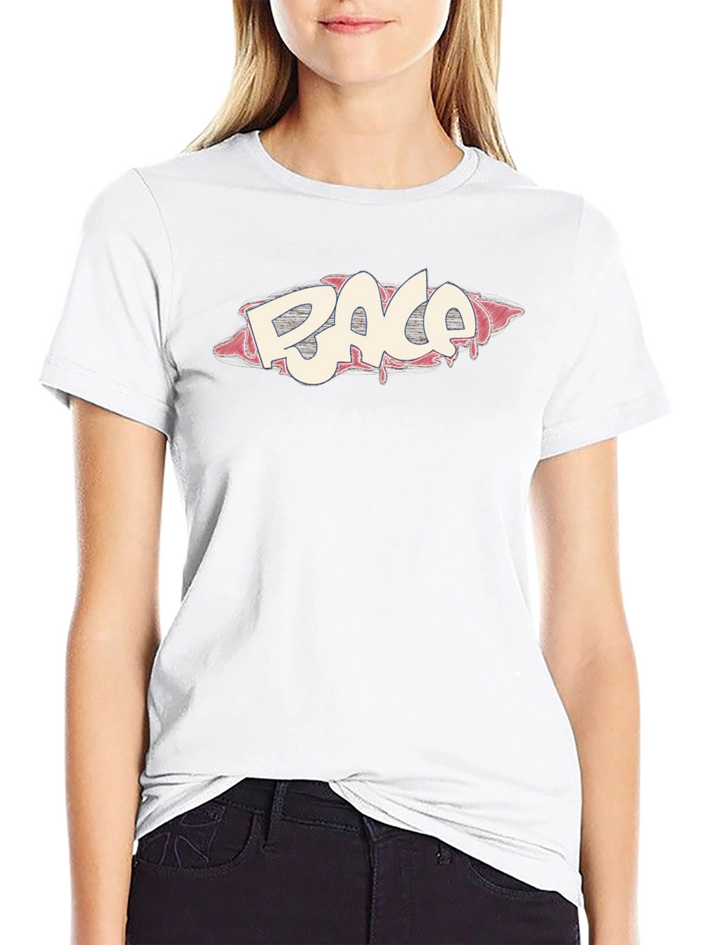 Cool RACA Graphic Print Black T-Shirt