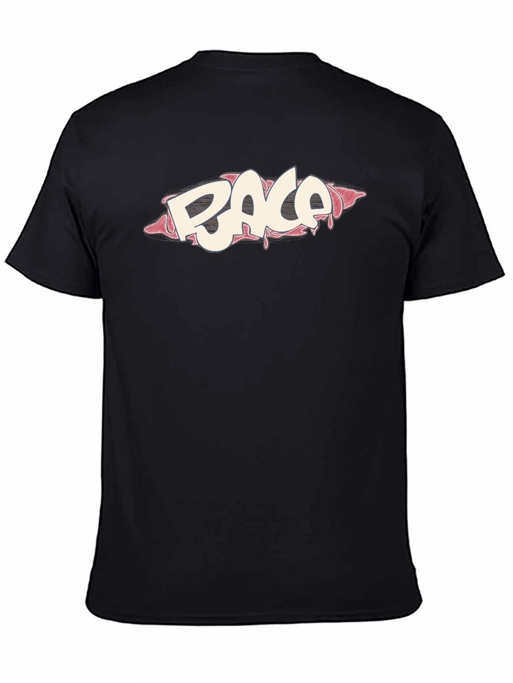 Cool RACA Graphic Print Black T-Shirt