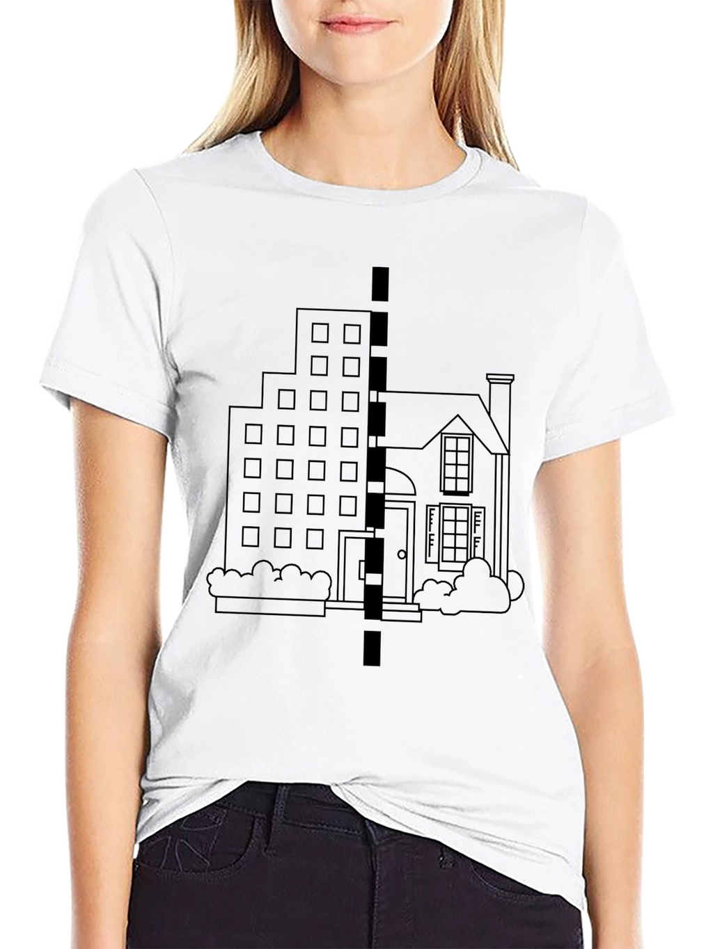 Urban vs. Suburban T-Shirt - City Meets Home