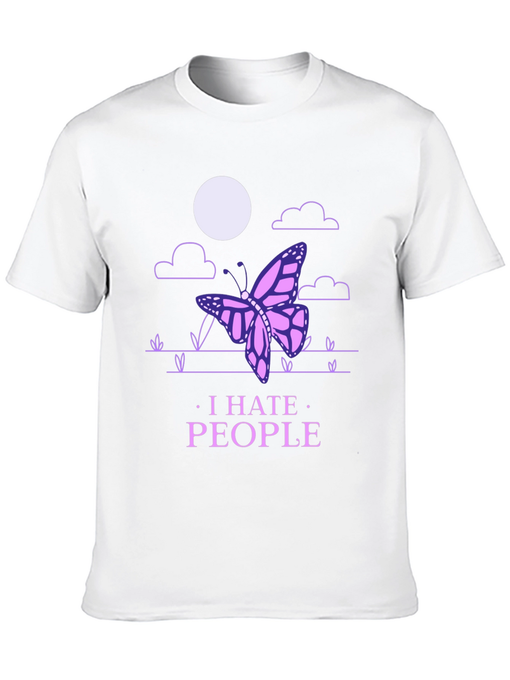 I Hate People Butterfly T-Shirt - Introvert Style
