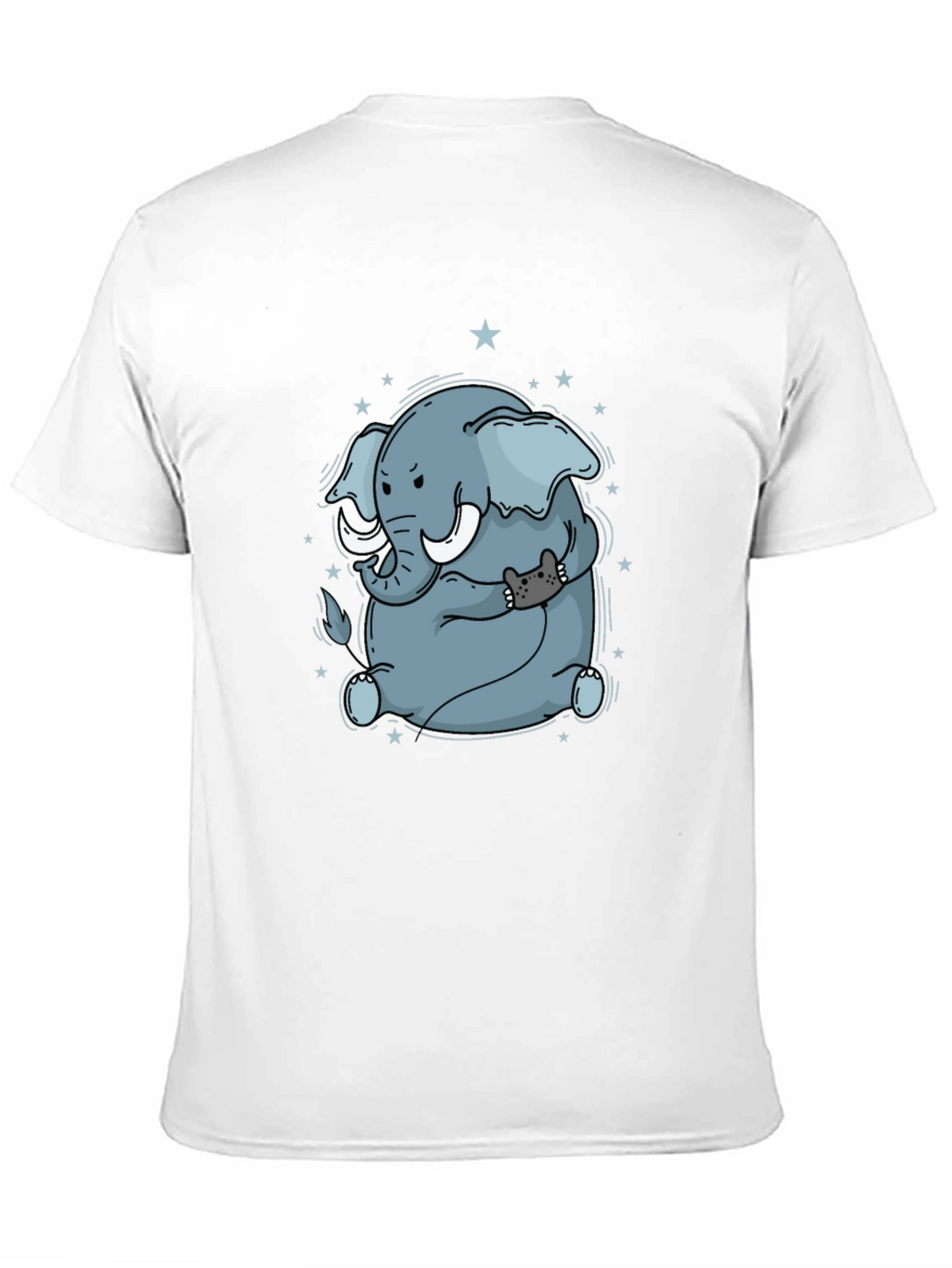 Elephant & Cat Gamer Black T-Shirt