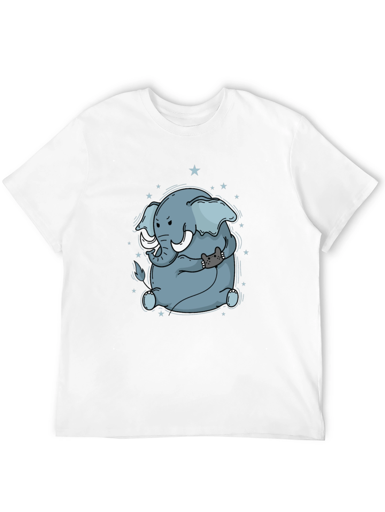Elephant & Cat Gamer Black T-Shirt