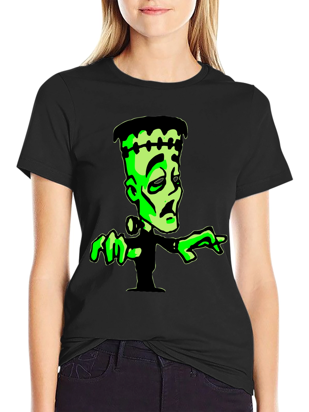 Frankenstein Graphic Tee - Black