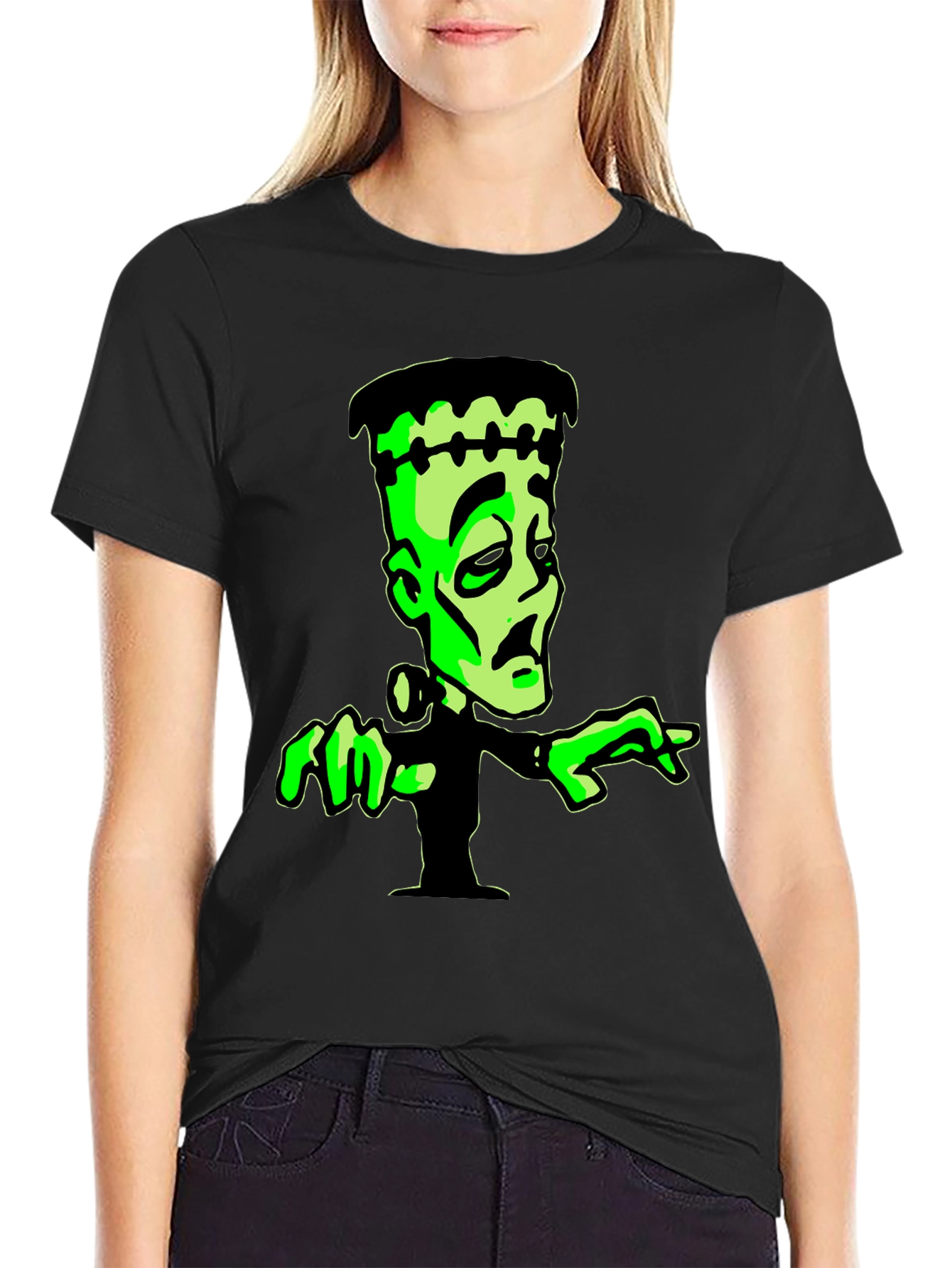 Frankenstein Graphic Tee - Black
