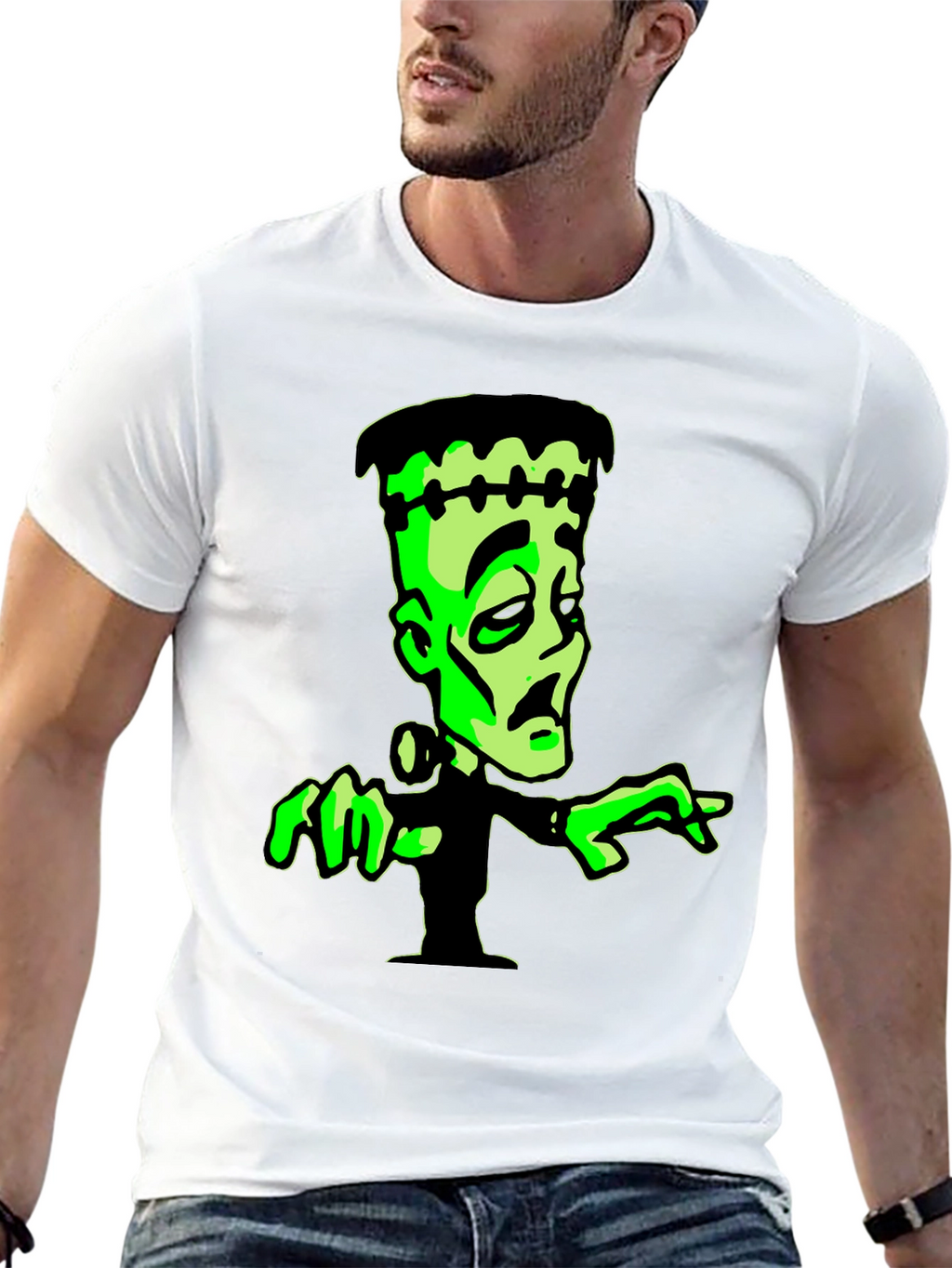 Frankenstein Graphic Tee - Black
