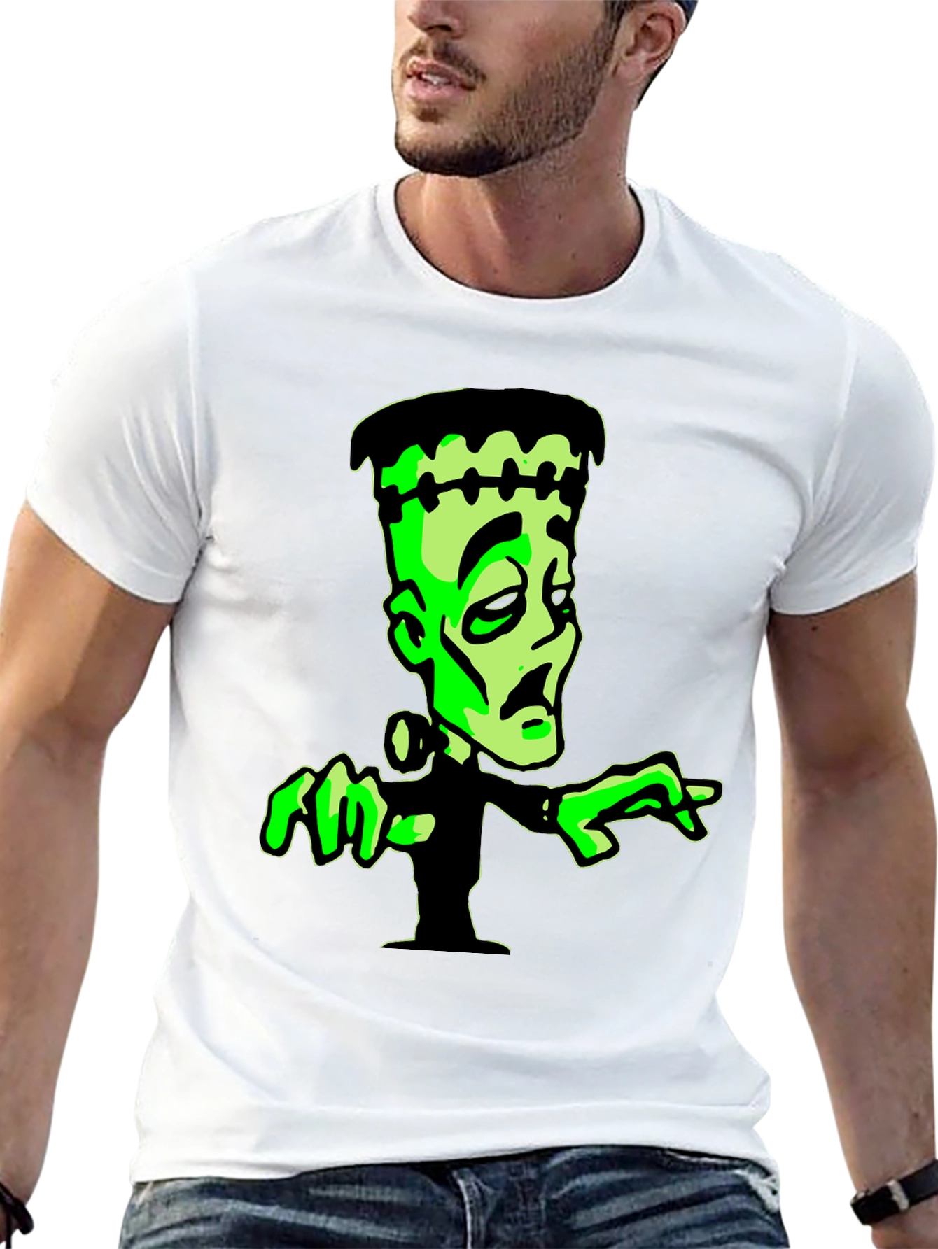 Frankenstein Graphic Tee - Black