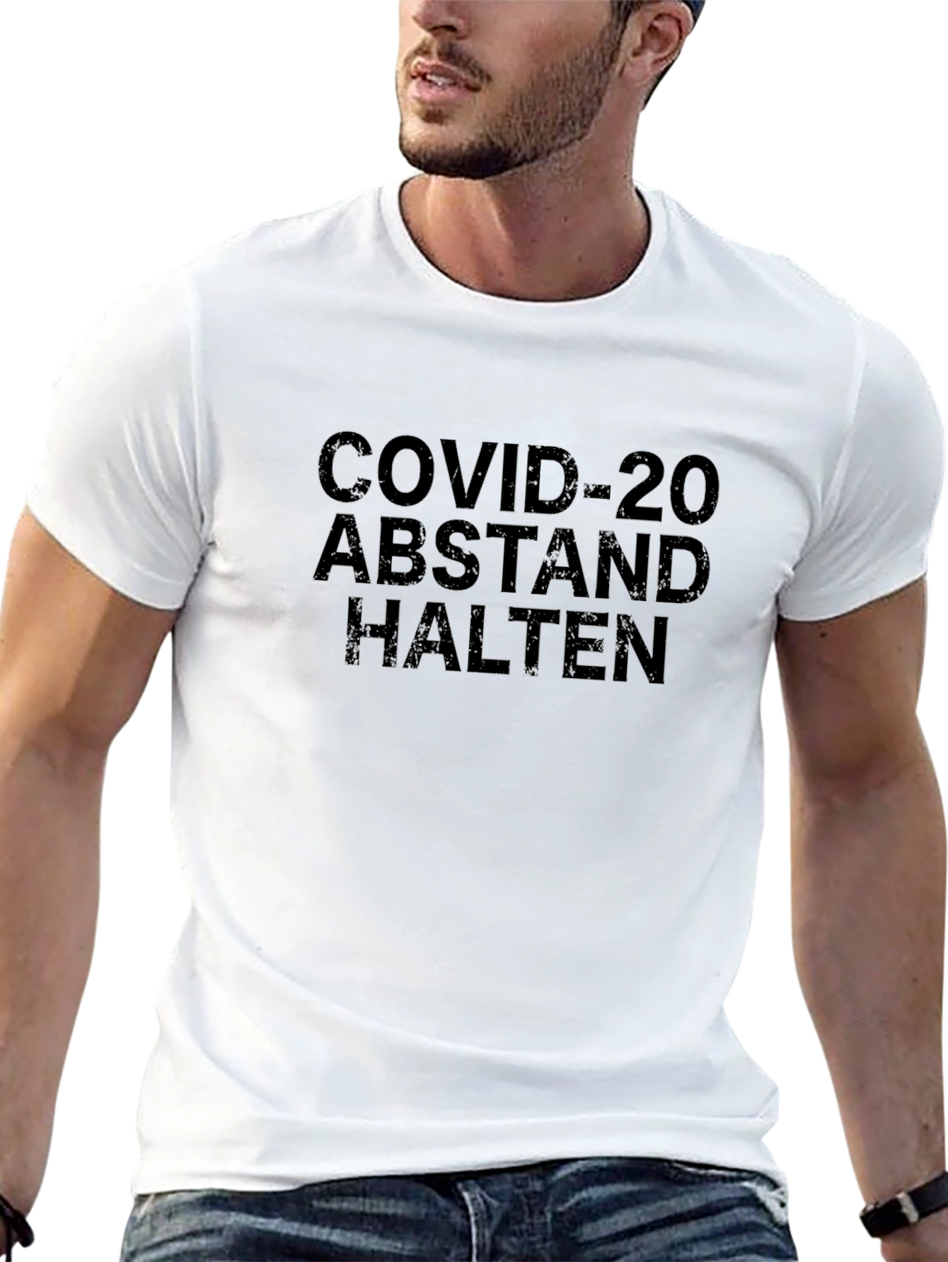 COVID-20 Abstand Halten T-Shirt - Stay Safe!