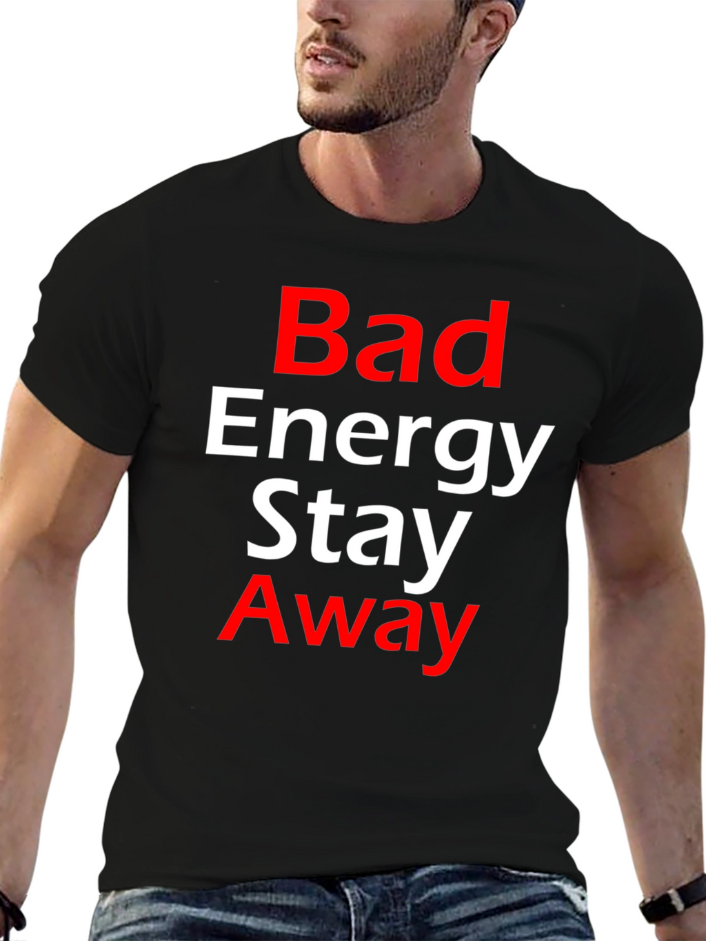 Bad Energy Stay Away Graphic Tee - Black T-Shirt