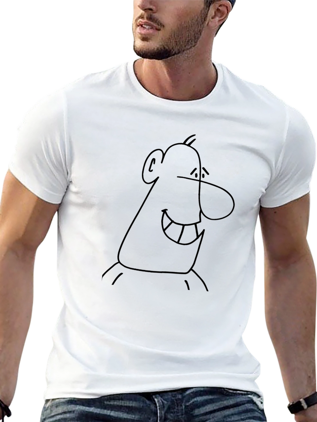 Black Cartoon Graphic Tee