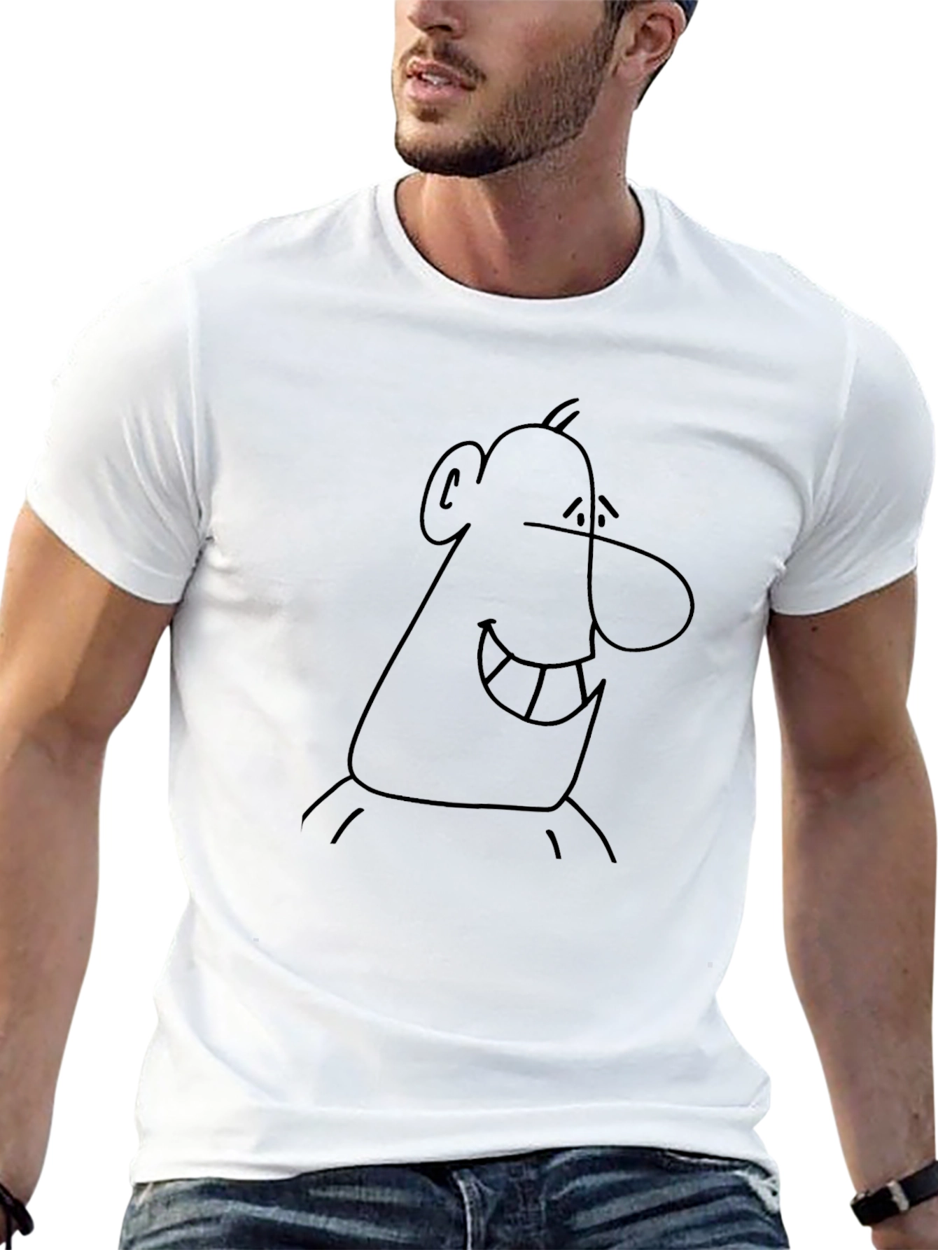 Black Cartoon Graphic Tee