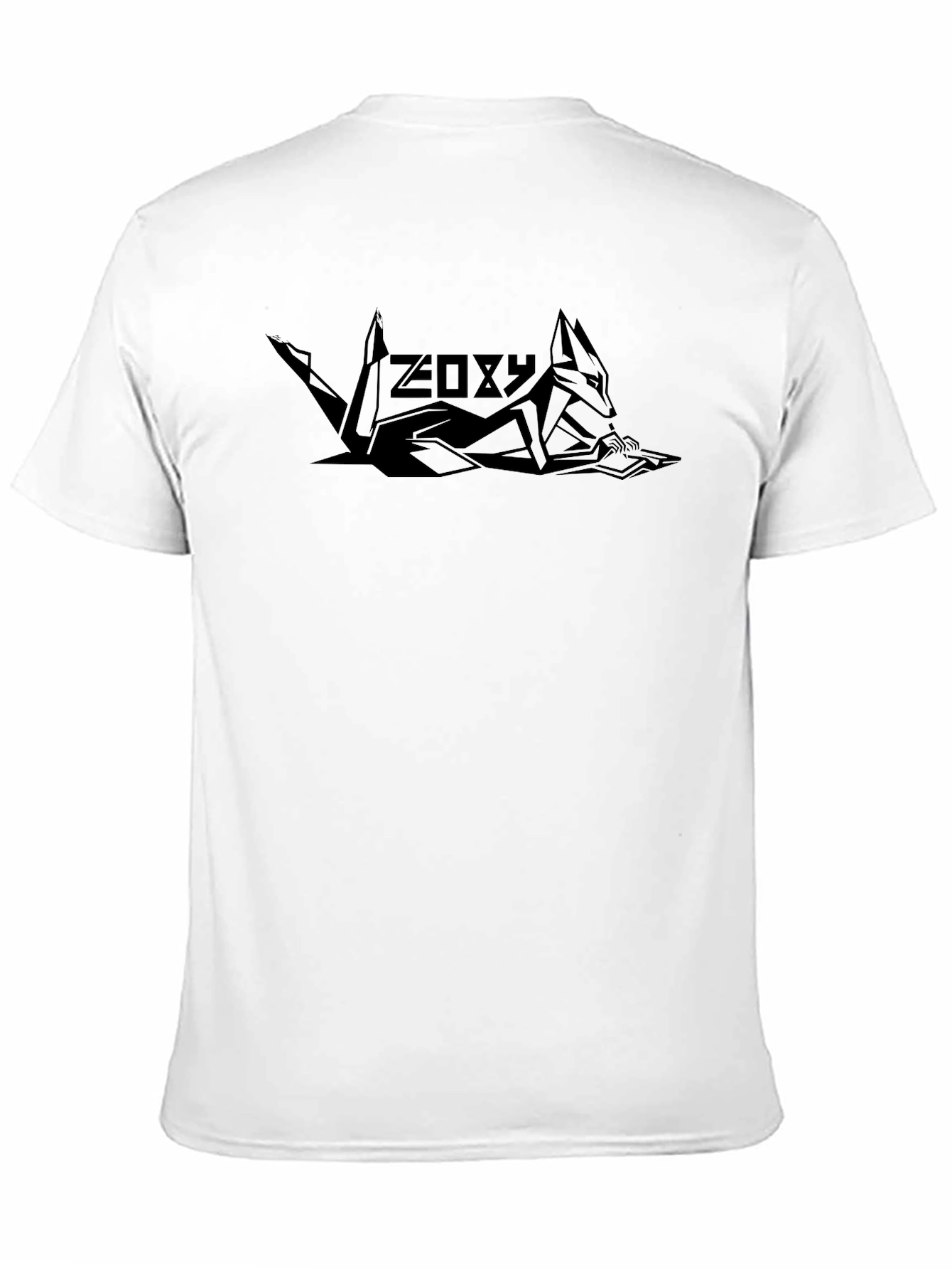 Zoxy Fox Graphic Black T-Shirt