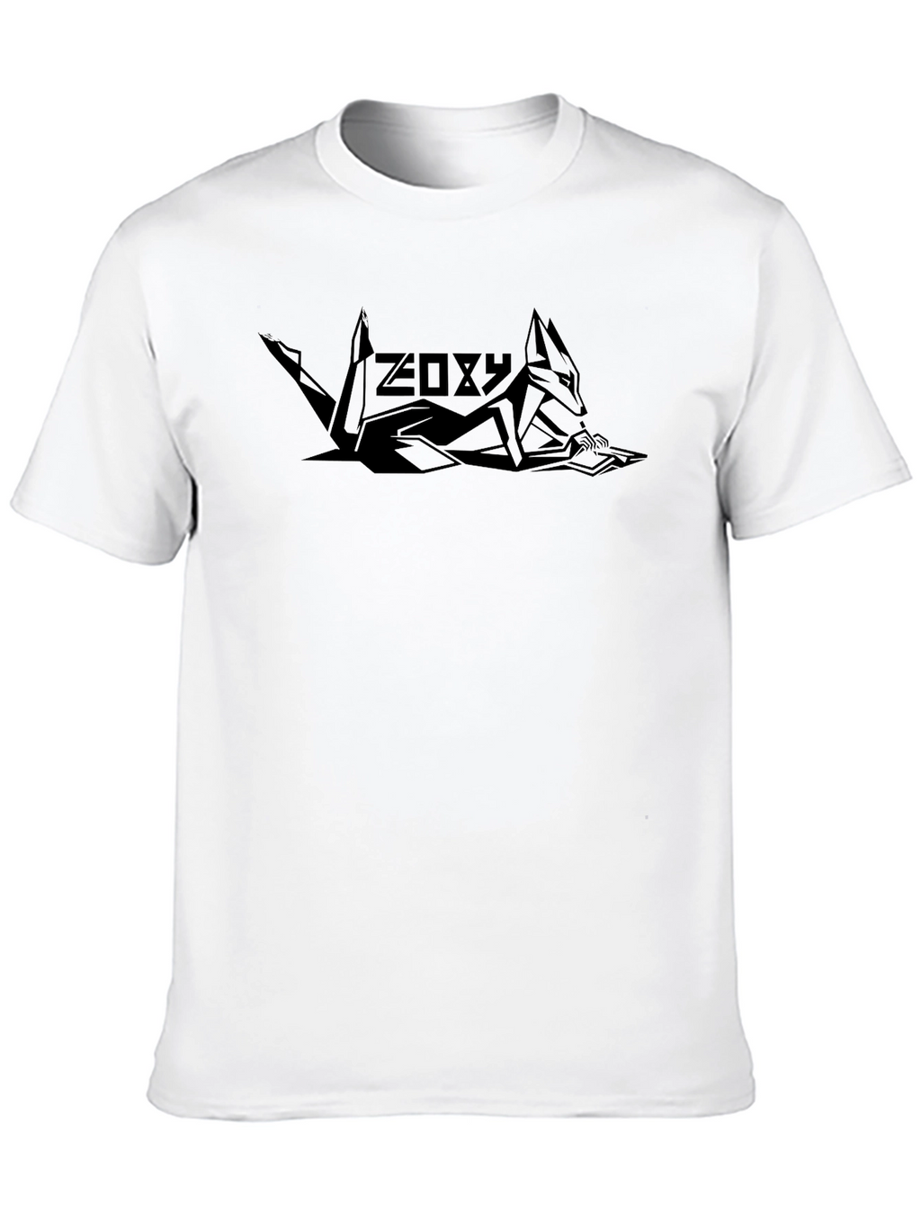 Zoxy Fox Graphic Black T-Shirt