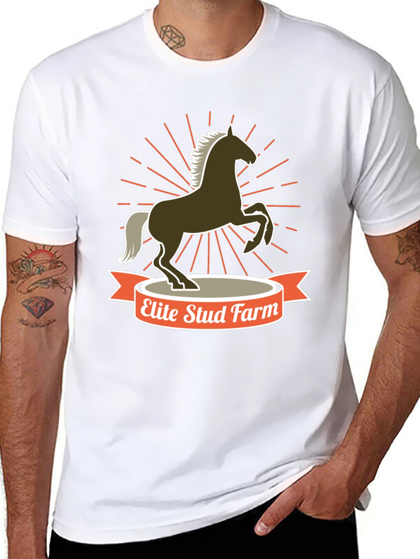 Elite Stud Farm Horse Graphic Tee